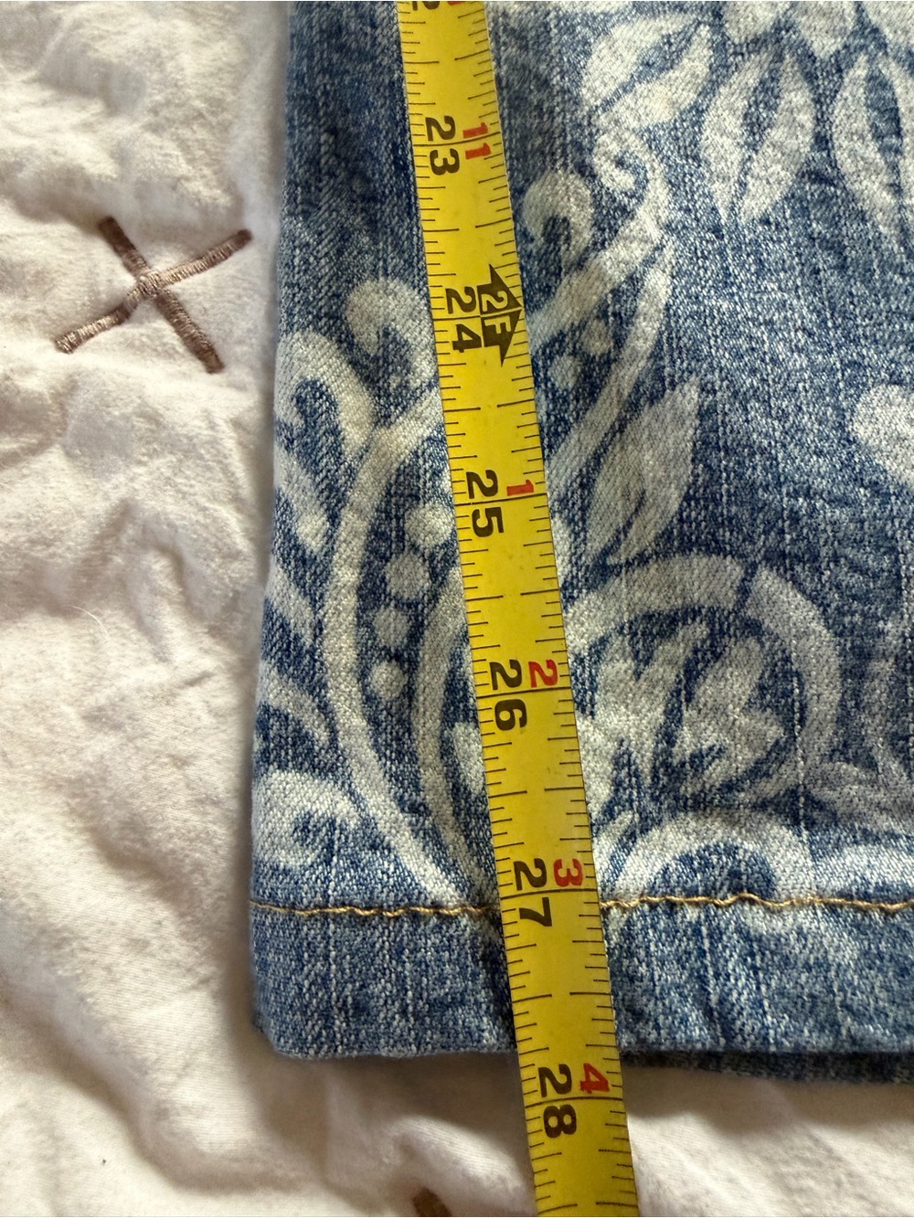 Upcycled Festival Ready Vintage Floral Y2K Wide-Leg Jeans - Picture 11 of 11